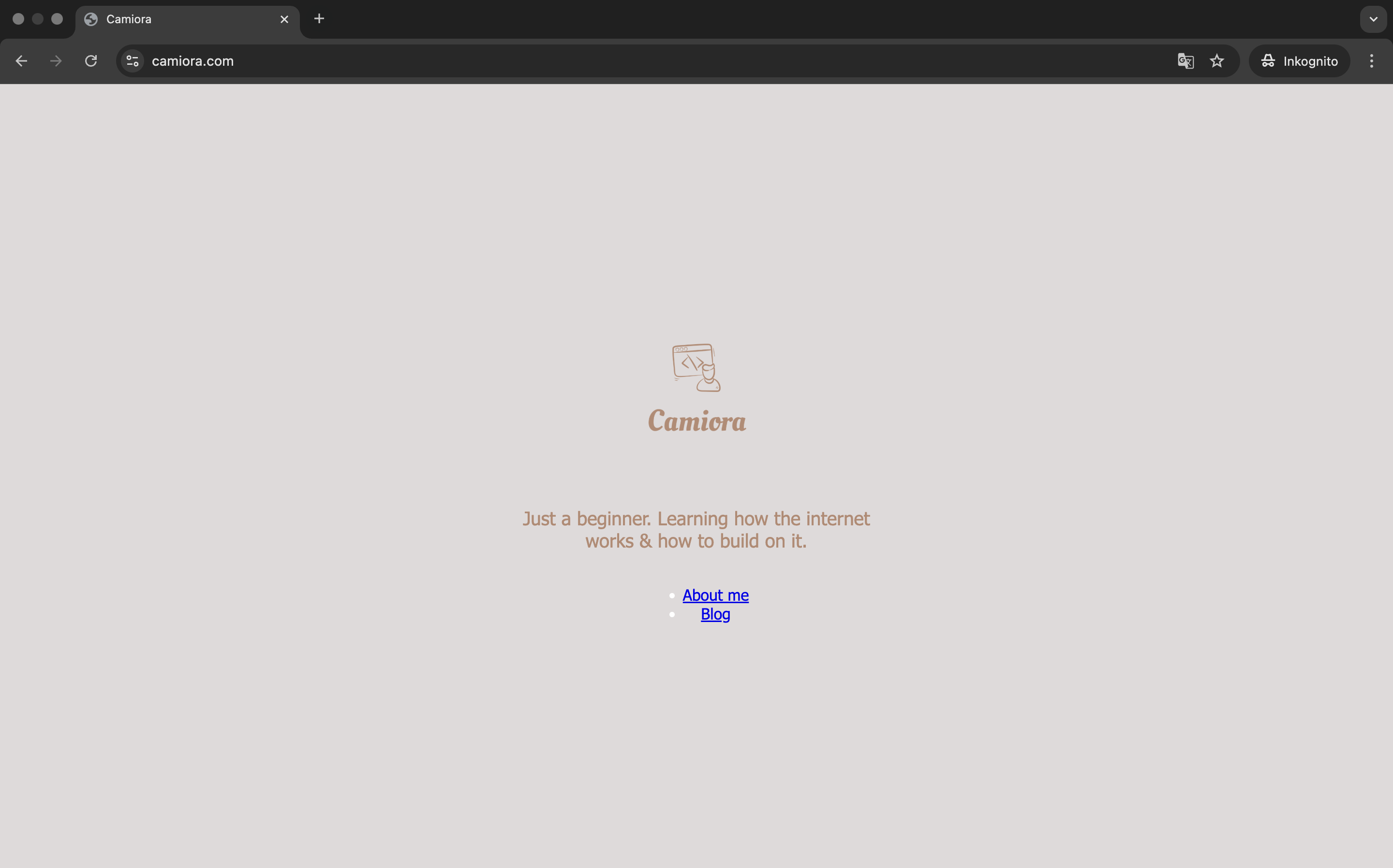 Camiora homepage